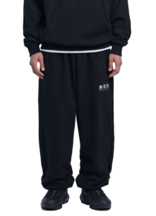 NOMANUAL(ノーマニュアル)  無規則 SWEATPANTS - BLACK