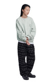 NOMANUAL(ノーマニュアル)  SLOGAN SWEATSHIRT - LIGHT KHAKI