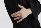 BLACKPURPLE (ブラックパープル)  	Petit clover ring