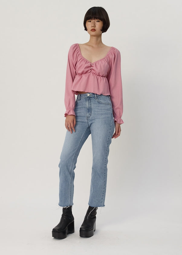 curetty (キュリティー)  C HIGHWAIST MOMS JEAN_SKY BLUE