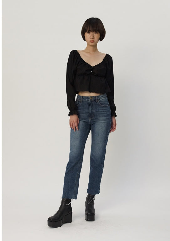 curetty (キュリティー)  C HIGHWAIST MOMS JEAN_NAVY