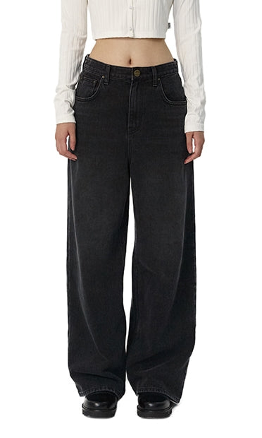 curetty (キュリティー)  C VINTAGE LOOSE-FIT DENIM PANTS_BLACK