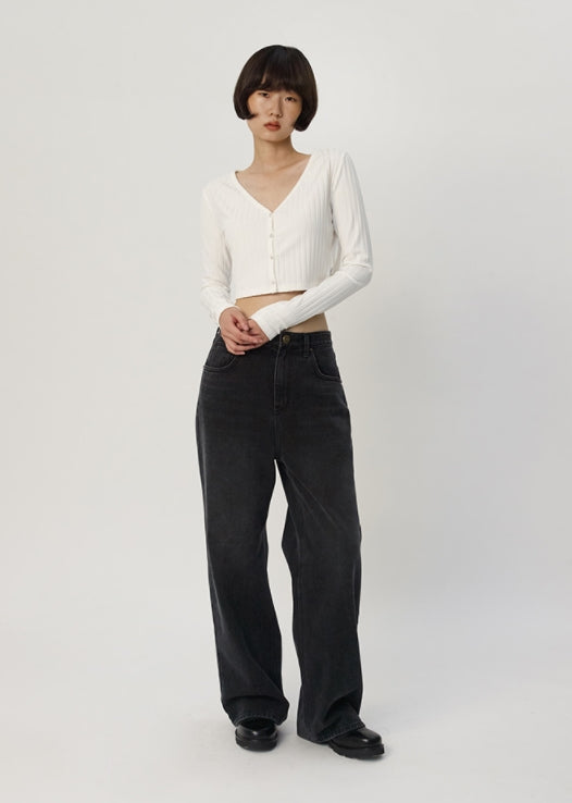 curetty (キュリティー)  C VINTAGE LOOSE-FIT DENIM PANTS_BLACK