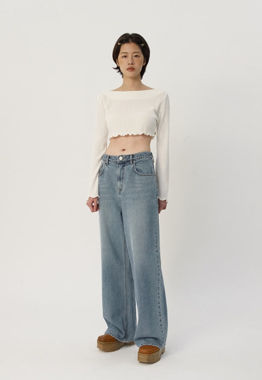 curetty (キュリティー)  C VINTAGE LOOSE-FIT DENIM PANTS_SKY BLUE