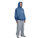 NOMANUAL(ノーマニュアル) DOODLE LOGO HOODIE - LIGHT NAVY