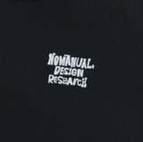 NOMANUAL(ノーマニュアル) DOODLE LOGO HOODIE - BLACK