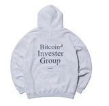 NOMANUAL(ノーマニュアル) BITCOIN GROUP HOODIE - WHITE MELANGE