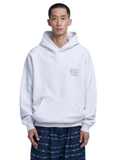 NOMANUAL(ノーマニュアル) BITCOIN GROUP HOODIE - WHITE MELANGE