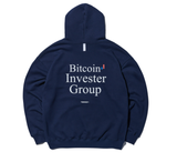 NOMANUAL(ノーマニュアル) BITCOIN GROUP HOODIE - NAVY
