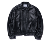 NOMANUAL(ノーマニュアル) NF LEATHER JACKET - BLACK