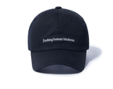 NOMANUAL(ノーマニュアル)  SLOGAN BALL CAP - BLACK
