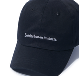 NOMANUAL(ノーマニュアル)  SLOGAN BALL CAP - BLACK