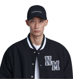NOMANUAL(ノーマニュアル)  SLOGAN BALL CAP - BLACK