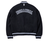 NOMANUAL(ノーマニュアル)  TAYLOR VARSITY JACKET - BLACK