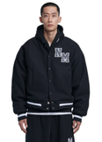 NOMANUAL(ノーマニュアル)  TAYLOR VARSITY JACKET - BLACK