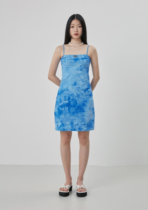 curetty (キュリティー)  C TIE DYE MIDI DRESS_BLUE