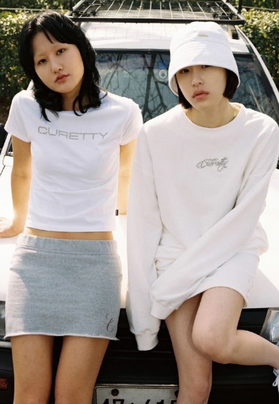 curetty (キュリティー)  C METAL BROOCH BUCKET HAT_WHITE