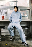 curetty (キュリティー)  C BIG LOGO RHINESTONE SWEATPANTS_SKY BLUE