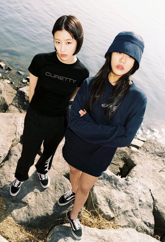 curetty (キュリティー)  C LOGO EMBROIDERY MINI SKIRT_NAVY