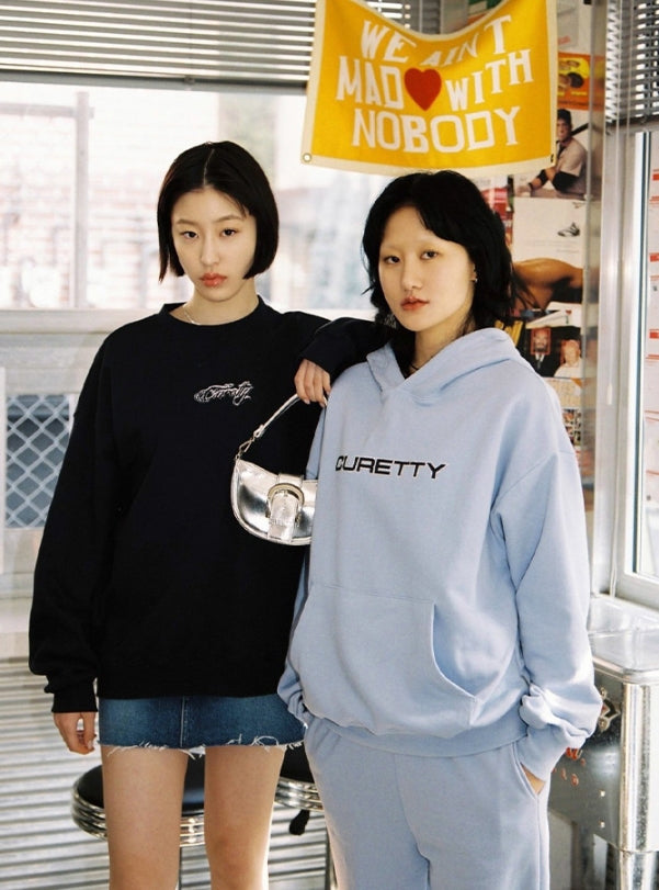 curetty (キュリティー)  C LOGO OVERSIZED SWEATSHIRT_NAVY