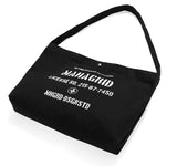 mahagrid (マハグリッド) CANVAS STENCIL SHOULDER BAG [BLACK]
