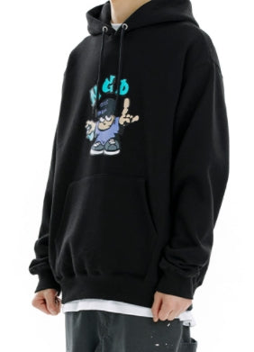 mahagrid (マハグリッド) MGD TAG MAN HOODIE [BLACK]