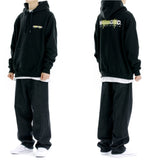 mahagrid (マハグリッド) OVERSPRAY HOODIE [BLACK]