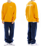 mahagrid (マハグリッド)  ORIGIN LOGO CREWNECK [MUSTARD]