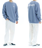 mahagrid (マハグリッド)  ORIGIN LOGO CREWNECK [BLUE]