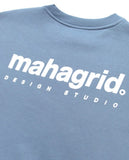 mahagrid (マハグリッド)  ORIGIN LOGO CREWNECK [BLUE]