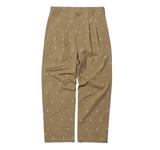 NOMANUAL(ノーマニュアル) NM VERTICAL PATTERN PANTS - BEIGE
