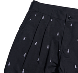 NOMANUAL(ノーマニュアル) NM VERTICAL PATTERN PANTS - BLACK