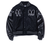 NOMANUAL(ノーマニュアル)  WL VARSITY JACKET - BLACK