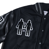 NOMANUAL(ノーマニュアル)  WL VARSITY JACKET - BLACK