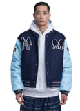 NOMANUAL(ノーマニュアル)  WL VARSITY JACKET - NAVY