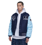 NOMANUAL(ノーマニュアル)  WL VARSITY JACKET - NAVY