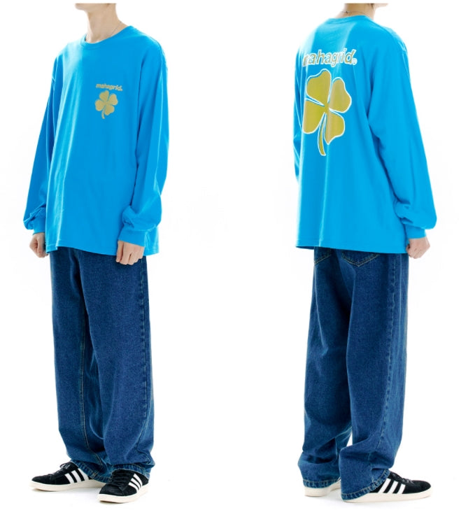 mahagrid (マハグリッド) CLOVER LS TEE [BLUE] – UNDERSTUDY CLUB