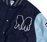 NOMANUAL(ノーマニュアル)  WL VARSITY JACKET - NAVY