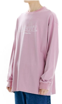 mahagrid (マハグリッド) THIRD LOGO LS TEE [PINK]