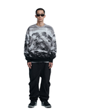 NOMANUAL(ノーマニュアル)  LANDSCAPE JACQUARD KNIT - BLACK