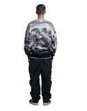 NOMANUAL(ノーマニュアル)  LANDSCAPE JACQUARD KNIT - BLACK
