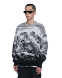 NOMANUAL(ノーマニュアル)  LANDSCAPE JACQUARD KNIT - BLACK