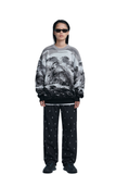 NOMANUAL(ノーマニュアル)  LANDSCAPE JACQUARD KNIT - BLACK