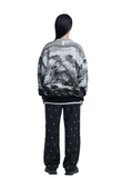 NOMANUAL(ノーマニュアル)  LANDSCAPE JACQUARD KNIT - BLACK