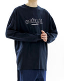 mahagrid (マハグリッド) THIRD LOGO LS TEE [NAVY]