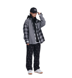 NOMANUAL(ノーマニュアル) M.P CHECK SHIRT - BLACK