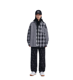 NOMANUAL(ノーマニュアル) M.P CHECK SHIRT - BLACK