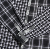 NOMANUAL(ノーマニュアル) M.P CHECK SHIRT - BLACK