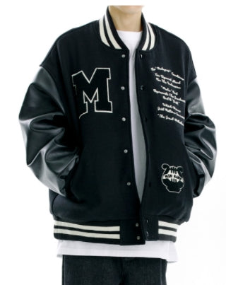 mahagrid (マハグリッド) HHC VARSITY JACKET [BLACK]