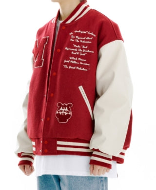 mahagrid (マハグリッド) HHC VARSITY JACKET [RED]